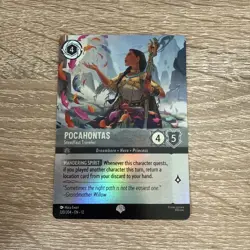 Pocahontas Steadfast Traveler 220/204 Epic Foil Wilds Unknown NM Disney Lorcana - Image 1