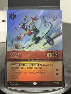 Disney Lorcana TCG Winterspell Goofy - Klutzy Skier (Epic) 216/204 EN - Image 1