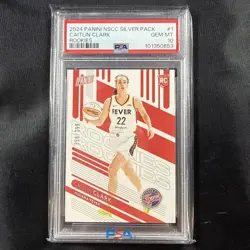 2024 Panini National - PSA 10 Rookies Caitlin Clark #/399 (RC) 1st FEVER JERSEY - Image 2