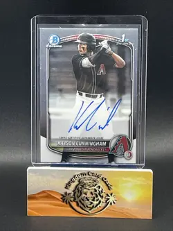 💎2025 Bowman Draft Kayson Cunningham Chrome Auto #CPA-KC 1st Bowman RC💎 - Image 1