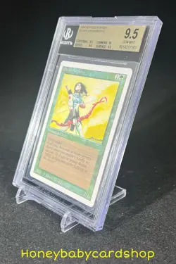MTG 3rd Edition Revised 1994 Elvish Archers BGS 9.5Q+ (TRUE QUAD+) GEM MINT Pop1 - Image 3