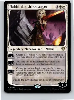 Magic the Gathering Nahiri, the Lithomancer Commander Masters MTG Free Shipping! - Image 1