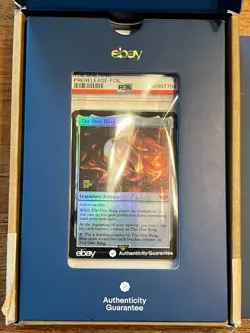 The One Ring Prerelease Foil Promo Graded MTG Lord of the Rings LTR 246 PSA 9 - Image 4