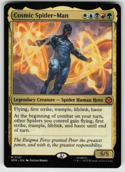 MTG Cosmic Spider-Man Normal Marvel's Spider-Man # 127 NM - Image 1