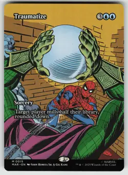 MTG Traumatize (Borderless) Normal Marvel Universe Eternal-Legal # 15 NM - Image 1