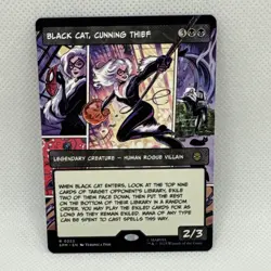 MTG - NM - Black Cat, Cunning Thief (Borderless) Marvel's Spider-Man Regular - Image 1