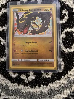Pokemon Shining Rayquaza Holo Rare Card 56/73 Shining Legends TCG CCG - Image 1
