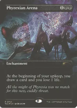 MTG Phyrexian Arena (Confetti Foil) (2333) Borderless R Secret Lair Furby NM - Image 1