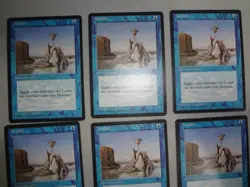 MTG MAGIC THE GATHERING CARD ORIGINAL TWIDDLE 6 GERMAN FBB VINTAGE BLUE INSTANT - Image 2
