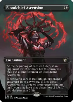 [1x] Bloodchief Ascension - Foil - Borderless Near Mint, English Commander Maste - Image 1