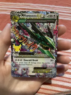 Pokemon TCG M Rayquaza EX Celebrations Classic Collection Holo Ultra Card 76/108 - Image 1