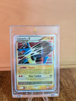 LUCARIO Lv.X 122/123 Mysterious Treasures Pokemon TCG card NM - Image 1
