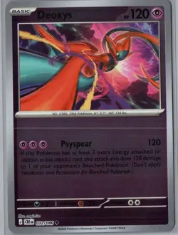 Deoxys 032/086 Uncommon Chaos Rising Pokemon Reverse Holo Near Mint - Image 1