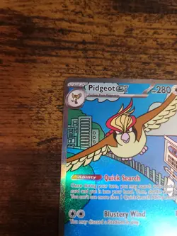 Pokemon Pidgeot ex 225/197 Obsidian Flames SIR Holo Full Art EN Near Mint - Image 2