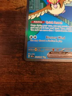 Pokemon Pidgeot ex 225/197 Obsidian Flames SIR Holo Full Art EN Near Mint - Image 5