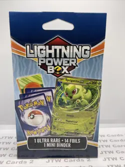 Lightning Power Box Pokemon TCG Sealed Box 15 Cards: 1 Ultra Rare, 14 Foils - Image 2