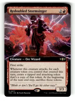 Redoubled Stormsinger (Extended Art) Commander: Tarkir: Dragonstorm 77 Near Mint - Image 1