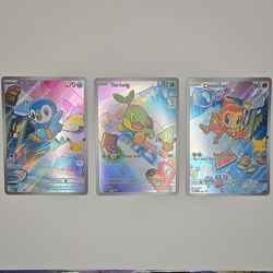 Pokemon TCG First Partners 2026 Holo 3-Card Lot: Piplup Turtwig Chimchar - Image 1