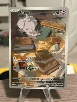 Pokemon Espurr 095/088 Me03: Perfect Order Illustration Rare NM - Image 1