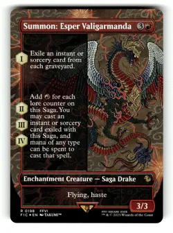 Summon: Esper Valigarmanda (Borderless) Commander: FINAL FANTASY 198 NM FOIL - Image 1