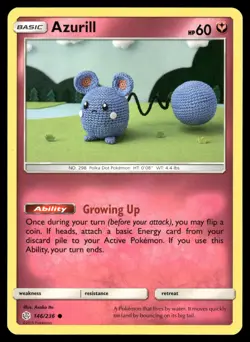 Azurill 146/236 Common Cosmic Eclipse Pokemon NM - Image 1