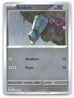 Beldum 059/086 Common Chaos Rising Pokemon Reverse Holo Near Mint - Image 1