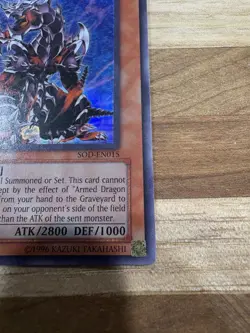 Yu-Gi-Oh Konami Armed Dragon LV7 1st Edition Holo SOD-EN015 - Image 5
