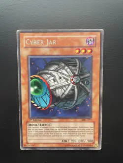 Yugioh Cyber Jar MRL-077 1st Edition Rare HP - Image 1