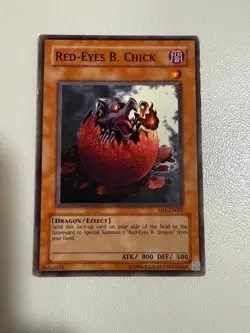 RED-EYES B. CHICK SD1-EN007 COMMON STRUCTURE DECK: DRAGON'S ROAR YU-GI-OH HP - Image 1