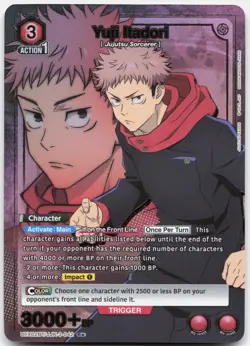 Yuji Itadori (042) (R*) UEX02BT/JJK-3-042 UEX02BT: JJK Vol.2 Union Arena Foil LP - Image 1