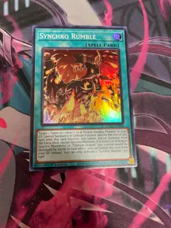 YUGIOH - SYNCHRO RUMBLE - SUPER RARE - AGOV - 1ST ED - NM - Image 1