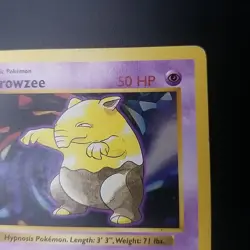 Drowzee 49/102 - 3D 1ST EDITION Shadowless - Base Set - WOTC POKEMON CARD - LP - Image 3
