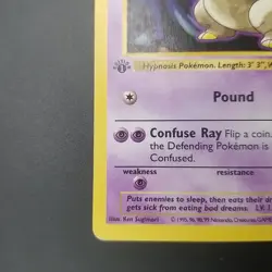 Drowzee 49/102 - 3D 1ST EDITION Shadowless - Base Set - WOTC POKEMON CARD - LP - Image 5
