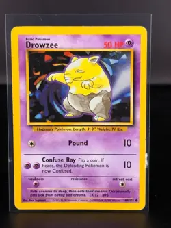 Drowzee 49/102 Base Set - Common - Pokemon Card TCG - 10 - MP - Image 1