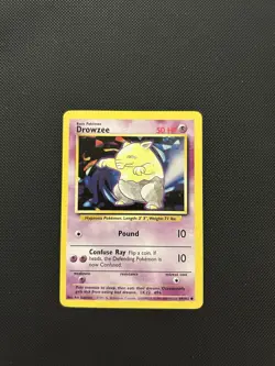 Drowzee 49/102 | Base Set | Non Holo Pokemon Card LP - Image 1
