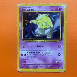 Drowzee 49/102 Pokemon Base Set 049/102 HP 1995 Vintage Card Rare - Image 2