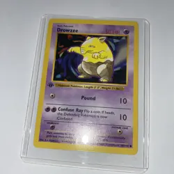 Pokemon Card Drowzee Shadowless 1st Edition Base Set Common 49/102 NM - Image 2