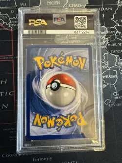 1999 Pokemon Base Set Unlimited Machop 52/102 PSA 9 Mint - Image 2