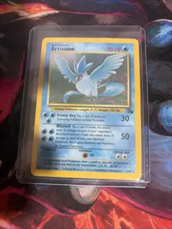 Pokemon TCG Articuno 2/62 Fossil Holographic Rare Card Hp Vintage - Image 1