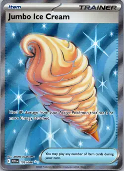 Jumbo Ice Cream 109/086 Ultra Rare Chaos Rising Pokemon Holo Near Mint - Image 1