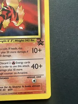 Wizards Arcanine 06/53 WOTC Promo Regular 70 HP English Stage 1 Ken Sugimori - Image 4