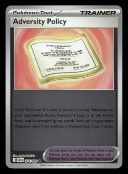 Adversity Policy 074/086 Chaos Rising Reverse Holo NM/M Pokemon - Image 1