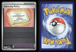 Adversity Policy 074/086 Chaos Rising Reverse Holo NM/M Pokemon - Image 3
