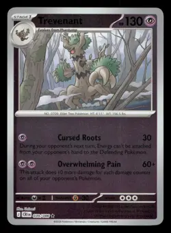 Trevenant 039/086 Holo Chaos Rising Reverse Holo NM/M Pokemon - Image 1