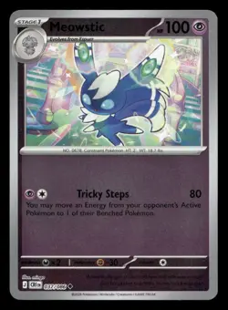 Meowstic 037/086 Chaos Rising Reverse Holo NM/M Pokemon - Image 1