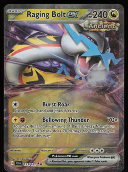RAGING BOLT EX 123/162 DOUBLE RARE TEMPORAL FORCES POKEMON NM/M - Image 1