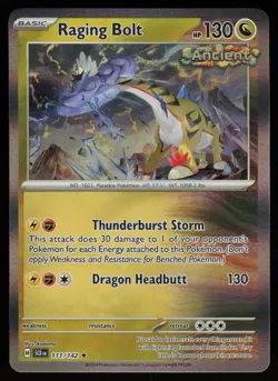 RAGING BOLT 111/142 RARE STELLAR CROWN POKEMON HOLO NM/M - Image 1