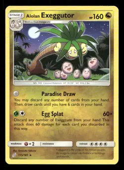 Alolan Exeggutor 115/181 Team Up NM/M Pokemon - Image 1