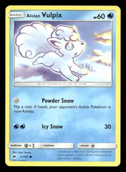 Alolan Vulpix 27/147 Burning Shadows NM/M Pokemon - Image 1