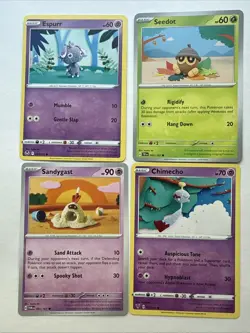 Asako Ito Artist Pokemon TCG - Cute crochet 4 card lot -complete your artist set - Image 1